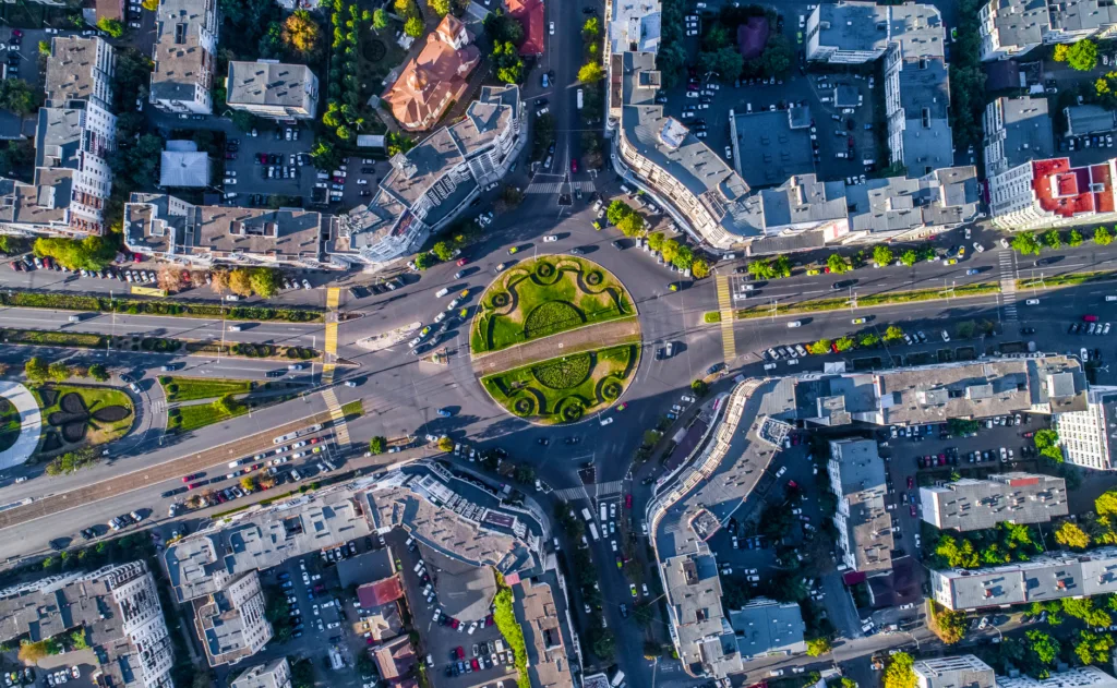 City,Aerial view,Car,Urban